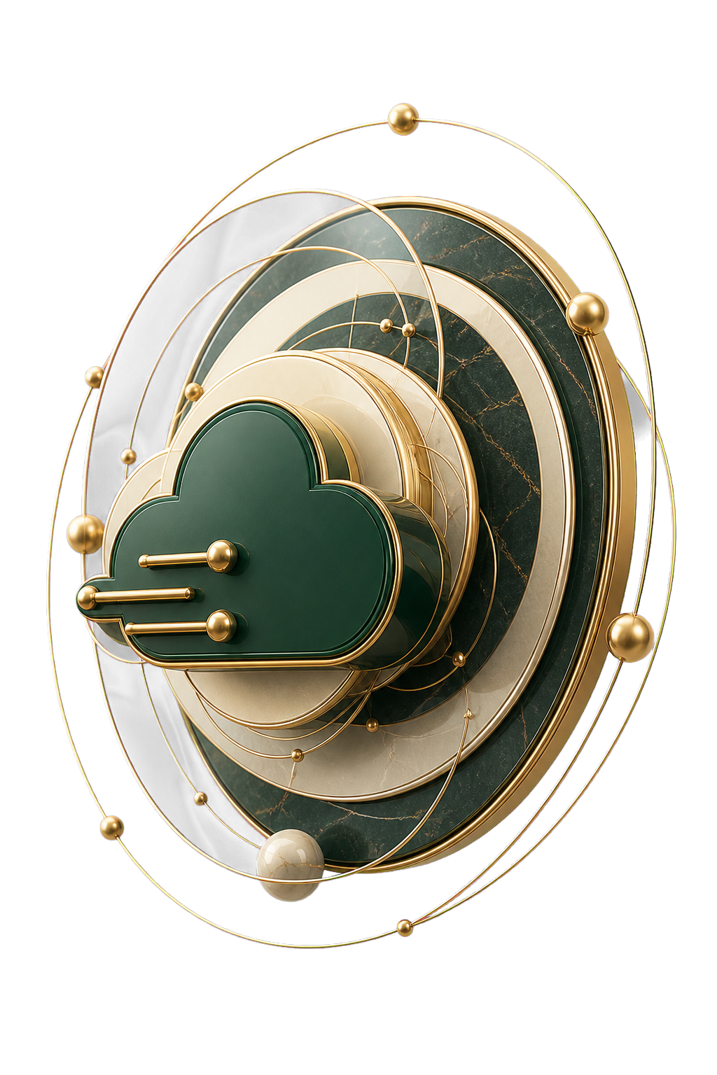 Premium hero sculpture for vinclair.cloud